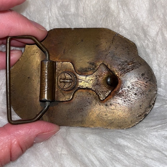 Charlotte motor speedway world gold national 500 belt buckle vintage - Picture 6 of 6